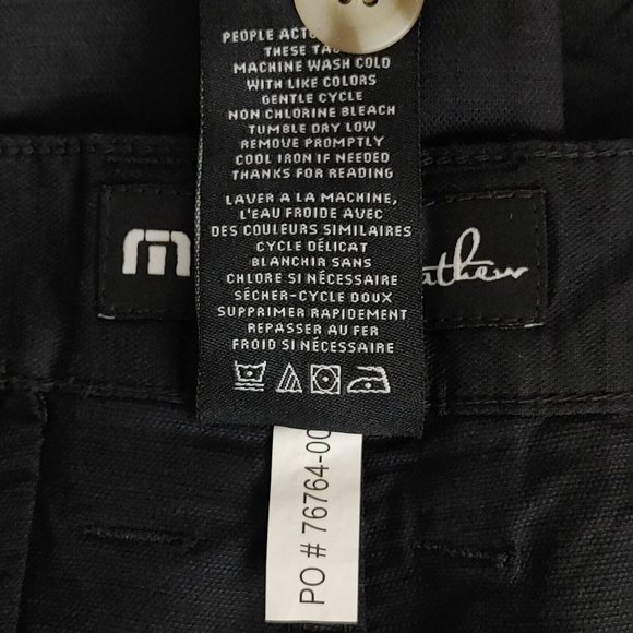 Travis Matthew Brewer Short 1MQ090 Black Color Men's Size 38 - Picture 8 of 8